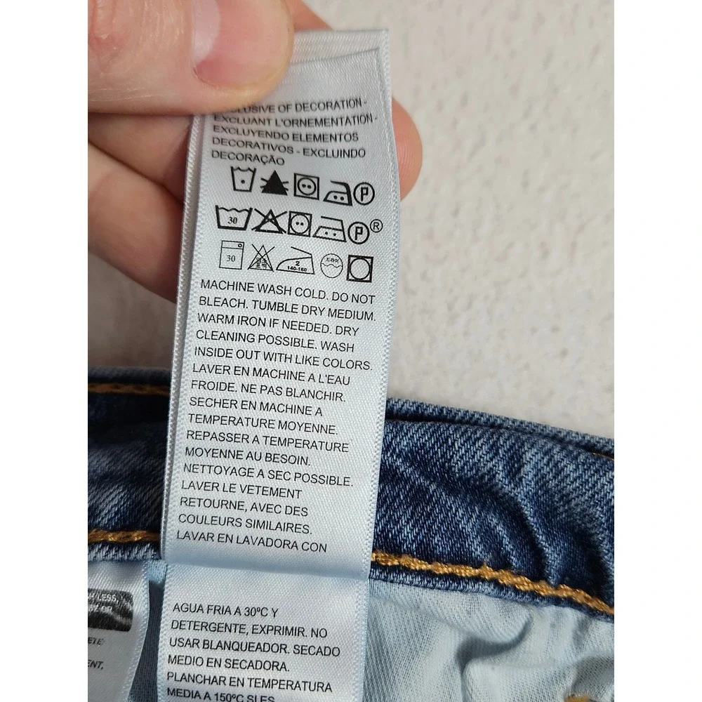 Levis 505 Regular Fit Straight Leg‎ Jeans Mens 38x32 Blue Denim 00505-3171